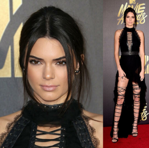 Kendall Jenner in Kristian Aadvenik and Dsquared Shoes