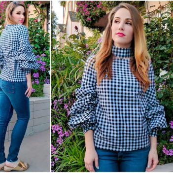 Spring Fashion Trends: Gingham Top and Metallic Mules