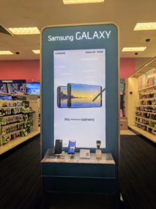 I hope my article and review has encouraged you to also boost your productivity using the Samsung Galaxy Note8! I easily found and purchased the the Samsung Galaxy Note8 at my local Target. I entered the store, headed for the electronics area and immediately saw the Samsung display.