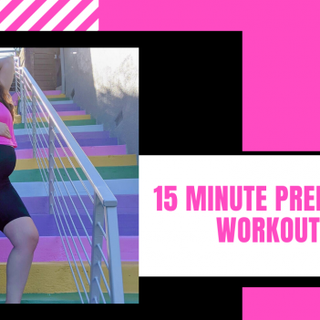 15 Minute At-Home Prenatal Workout for the 3rd Trimester with an Exercise Ball