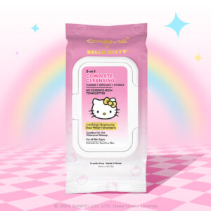 The Crème Shop x Hello Kitty Klean Beauty™️ 3-In-1 Complete Cleansing Towelettes 