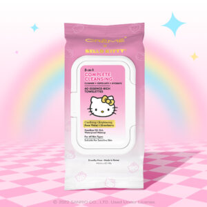 The Crème Shop x Hello Kitty Klean Beauty™ 3-In-1 Complete Cleansing Towelettes 