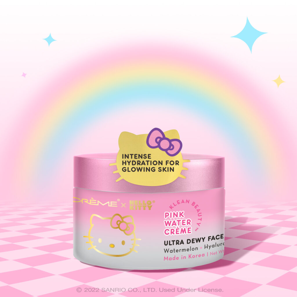 Massageroller Von The Crème Shop X Ciao Kitty – Aus Quarz, Für Gesicht Und Körper, Mit Zwei Rollenköpfen
