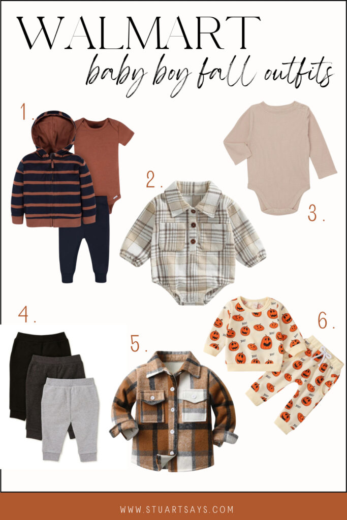 Baby boy outfit ideas for fall from walmart