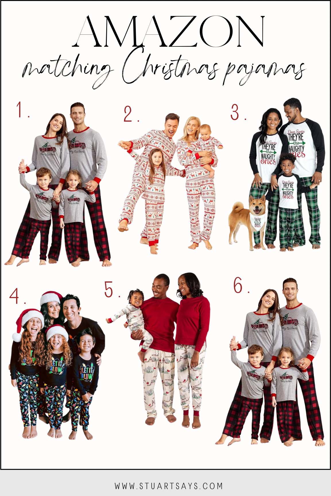 The BEST Matching Holiday Pajamas For Your Family Photo Shoots!