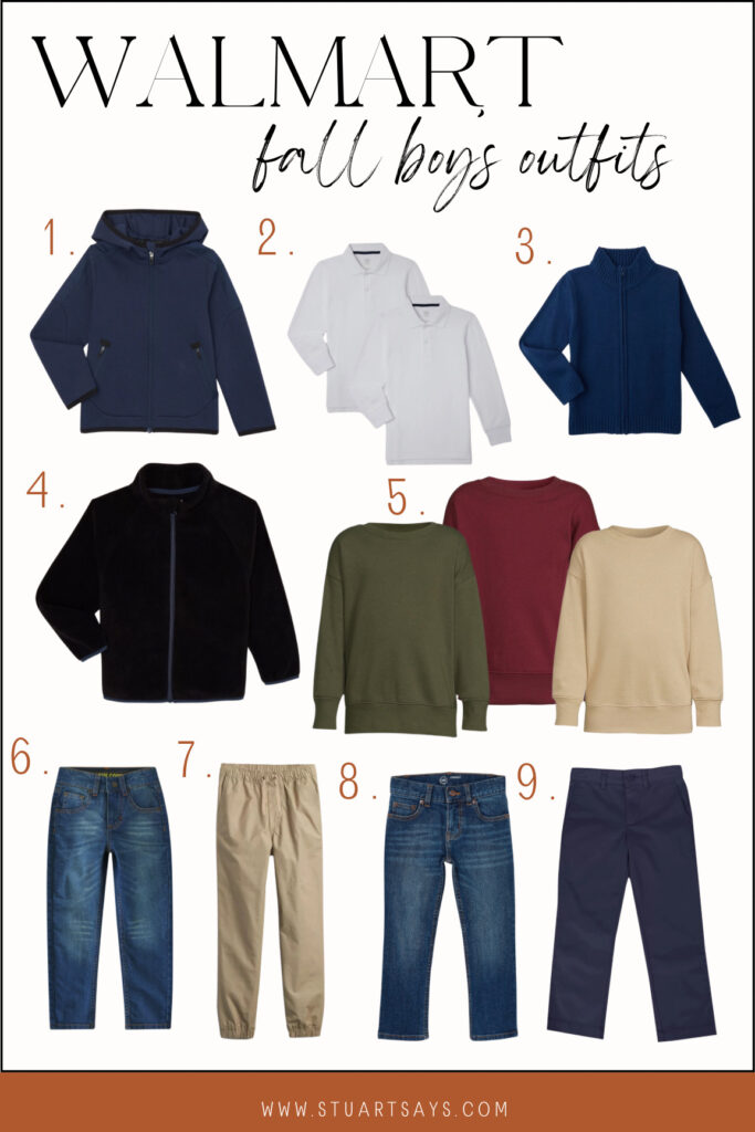 Walmart fall outfit ideas for boys