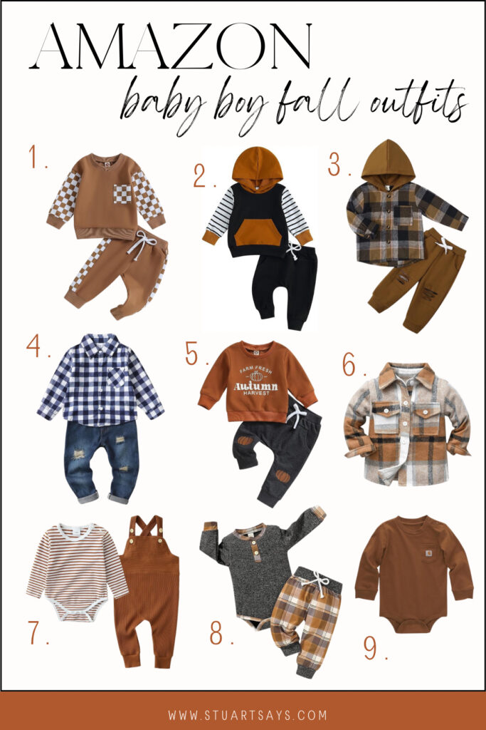 Amazon baby boy outfit ideas for fall 2023