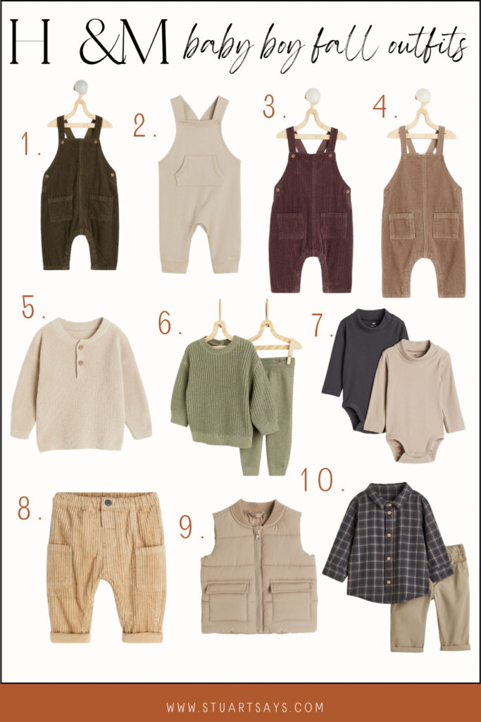 H&M baby boy fall outfit ideas