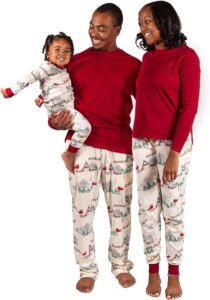 santa's sleigh matching holiday pajamas