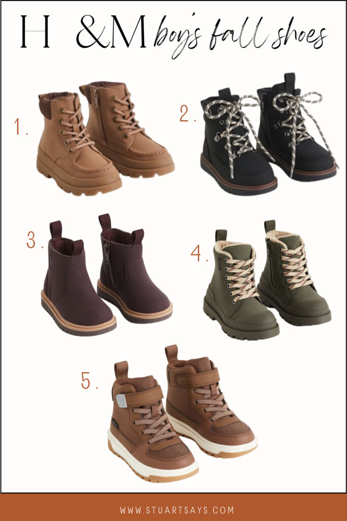 Fall boots for boys from h&m