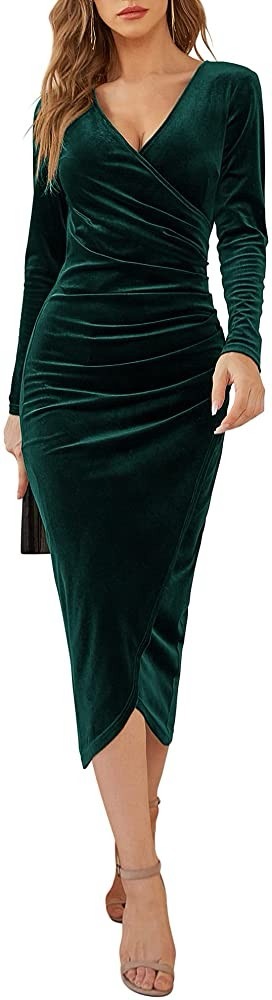Velvet Green Dress