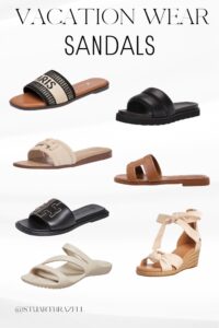 Favorite sandals to wear on vacation