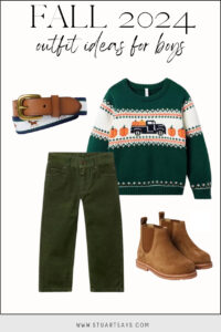 Fall pumpkin patch outfit ideas for boys