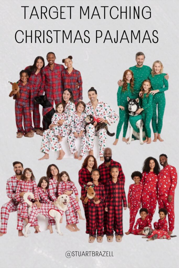 Matching holiday pajamas from Target