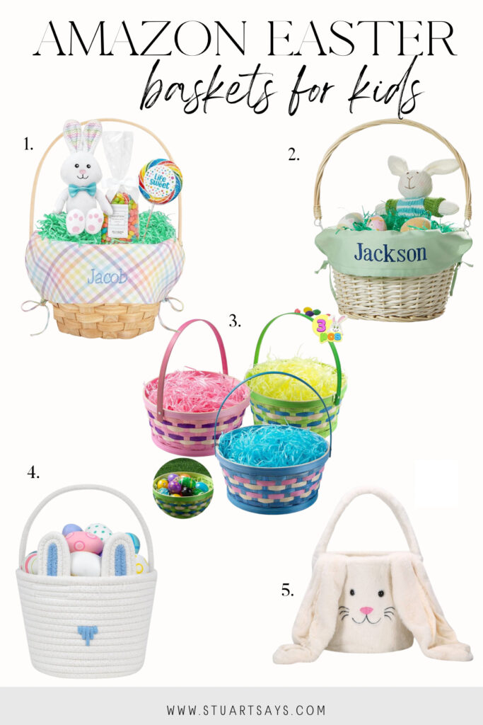 Easter baskets for kids from amazon