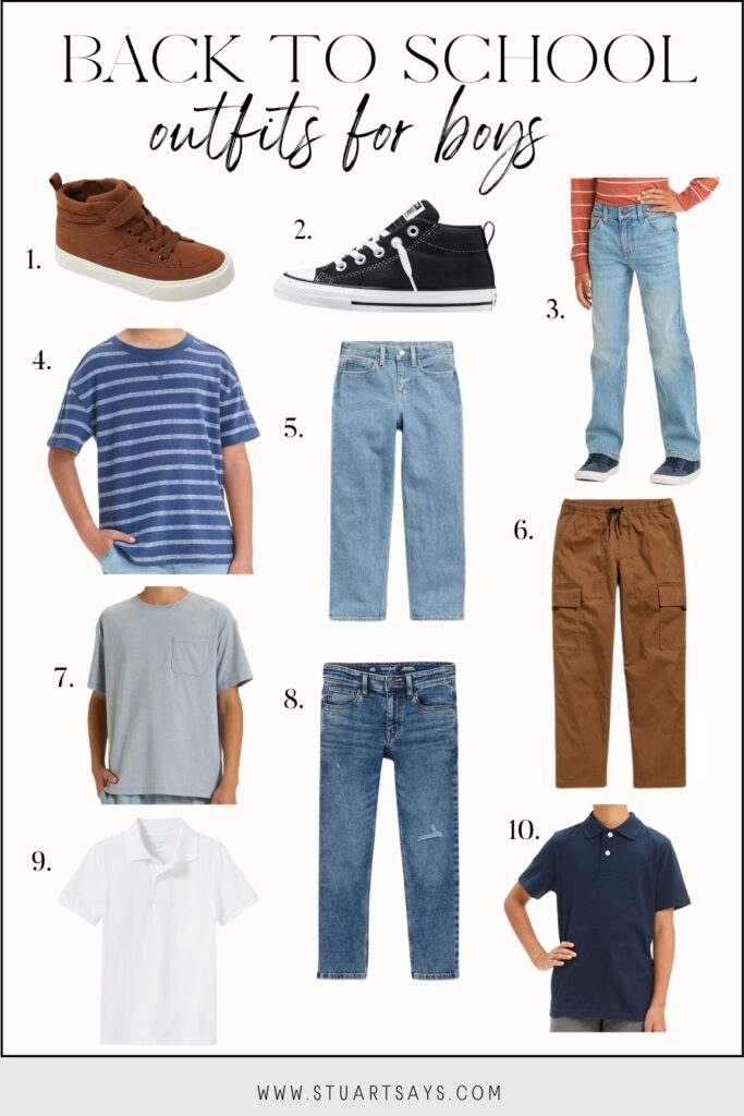 Back to school outfits for boys