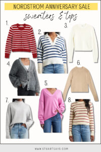 Sweaters and tops on sale at Nordstrom