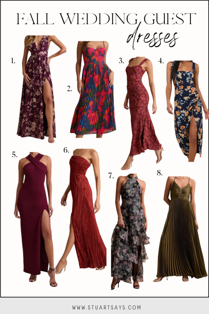 Fall wedding guest dresses for 2025