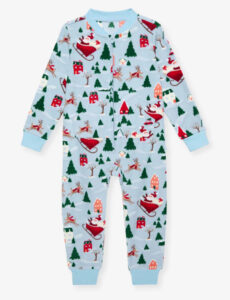 Blue jumpsuit pajamas