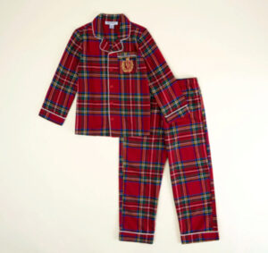 Holiday red plaid pajamas