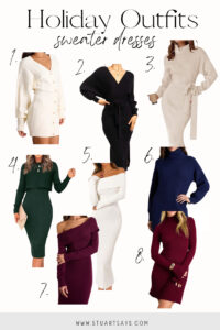 Holiday sweater dresses for 2025
