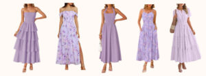 Light purple spring and Easter dresses
