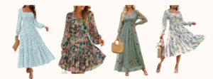 Floral dresses for spring and Easter