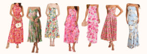Floral dresses for wedding guests