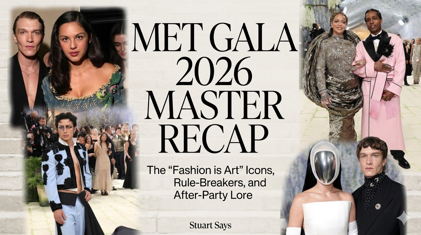 Met Gala 2026 Master Recap: The “Fashion is Art” Icons, Rule-Breakers, and After-Party Lore