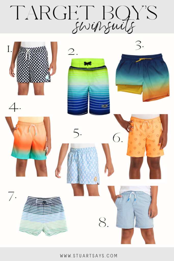 Target boys swimsuits