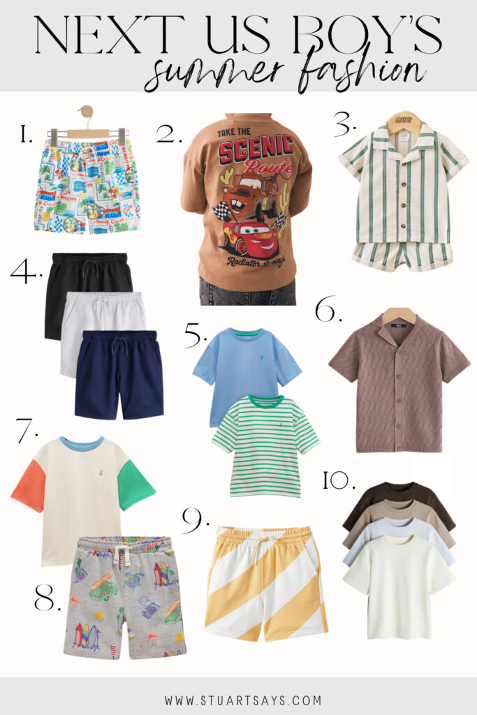 Summer fashion finds for boys from Next!