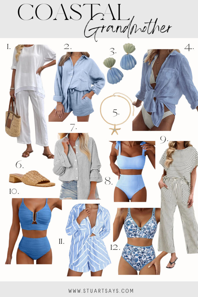 Coastal grandmother outfit inspo