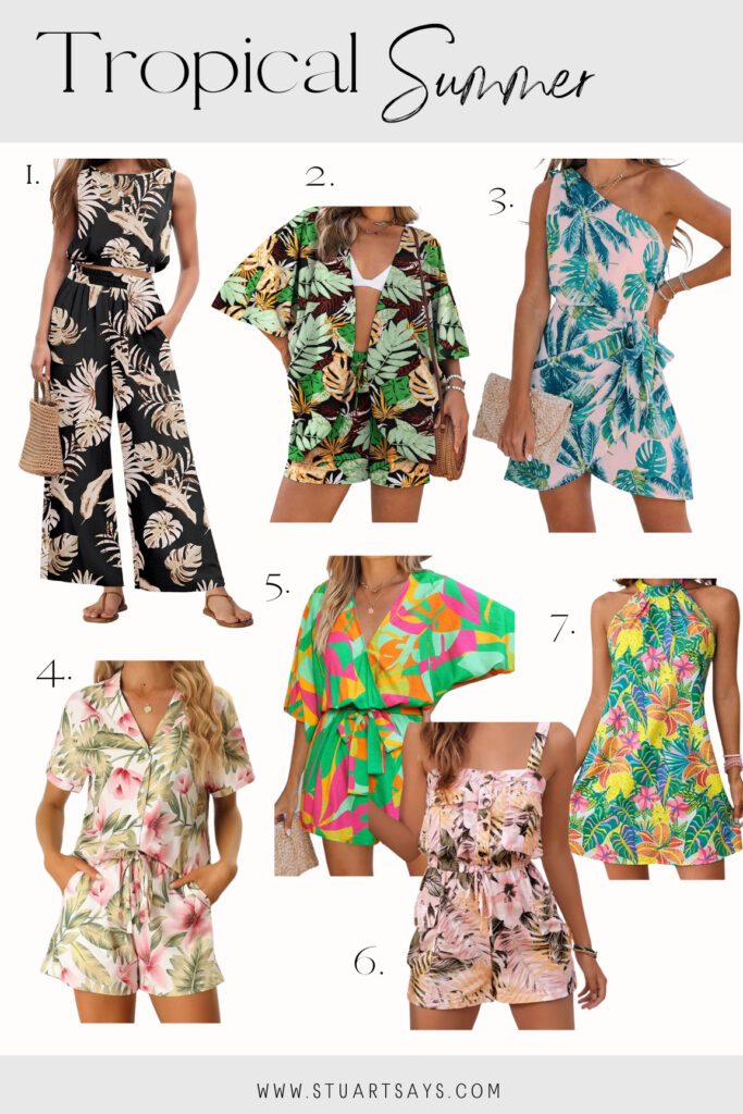 Tropical summer outfit ideas