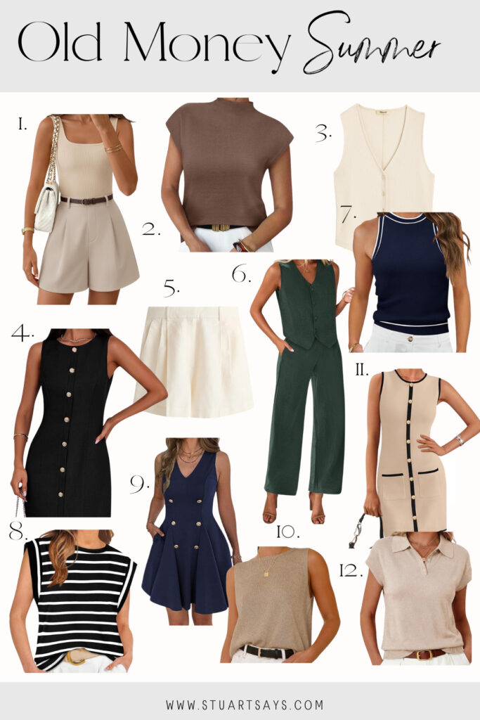 Old money summer outfit inspo