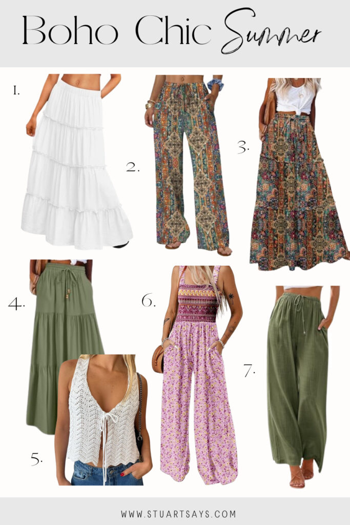 Boho chic summer outfit inspo