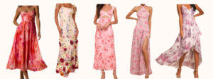 Pink summer event dresses