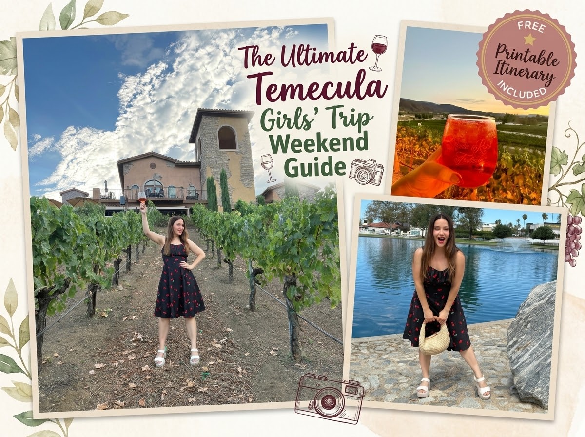 The Ultimate Temecula Girls’ Trip Weekend Guide 🍷 (Mom-Cation Itinerary)⁠