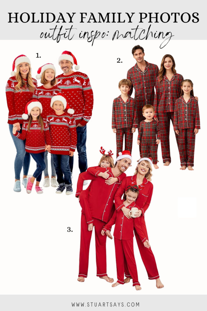 Family holiday photo shoot outfit ideas!