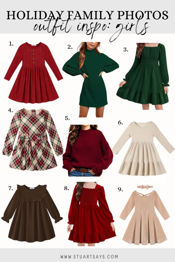 Family holiday photo shoot outfit ideas!